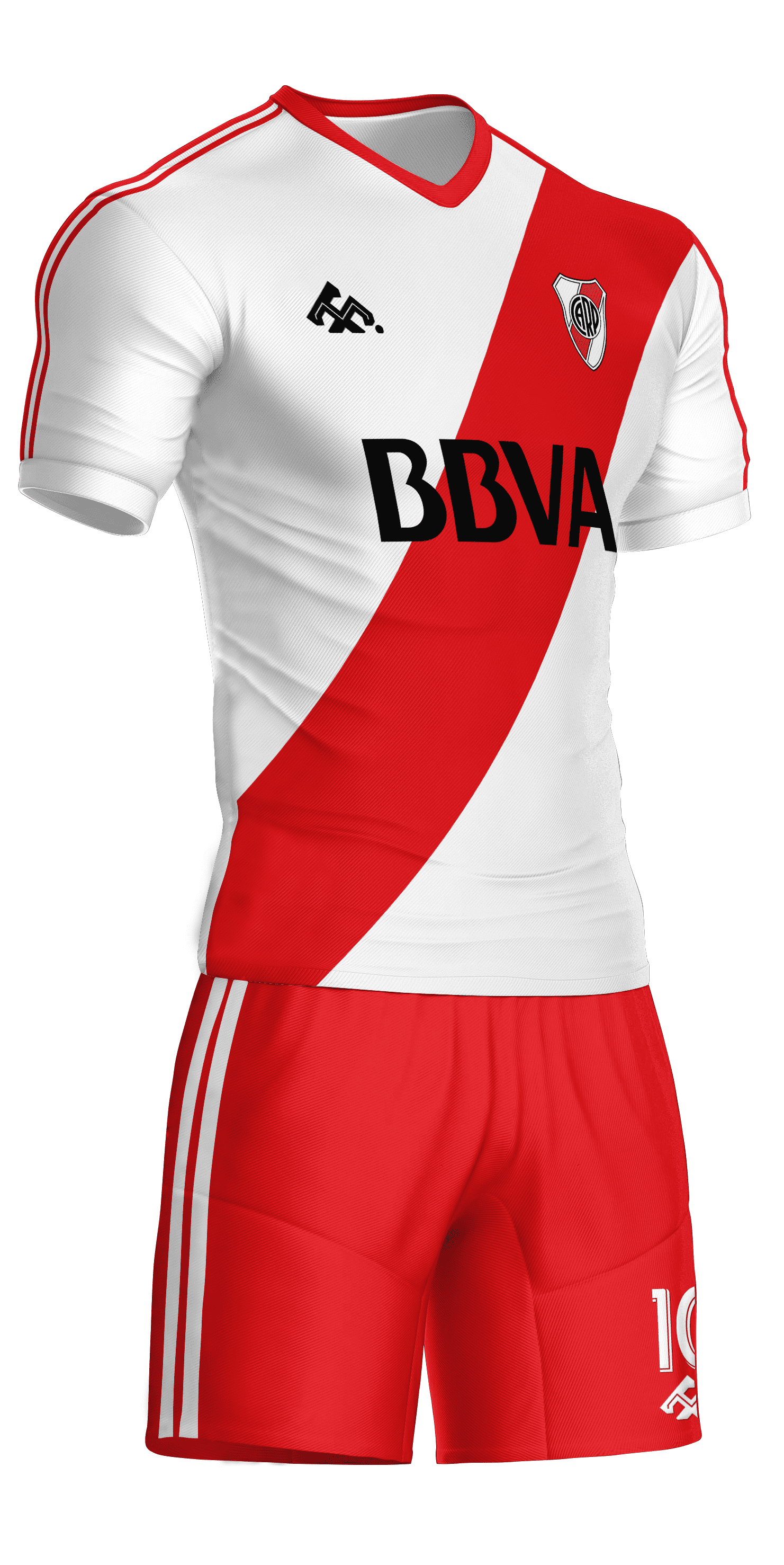 River Plate #107 Blanco con rojo