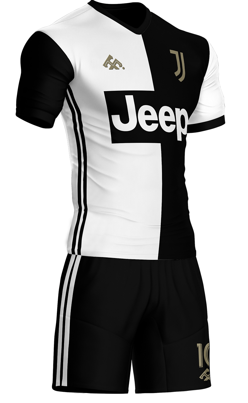 Juventus #349 Blanco con Negro